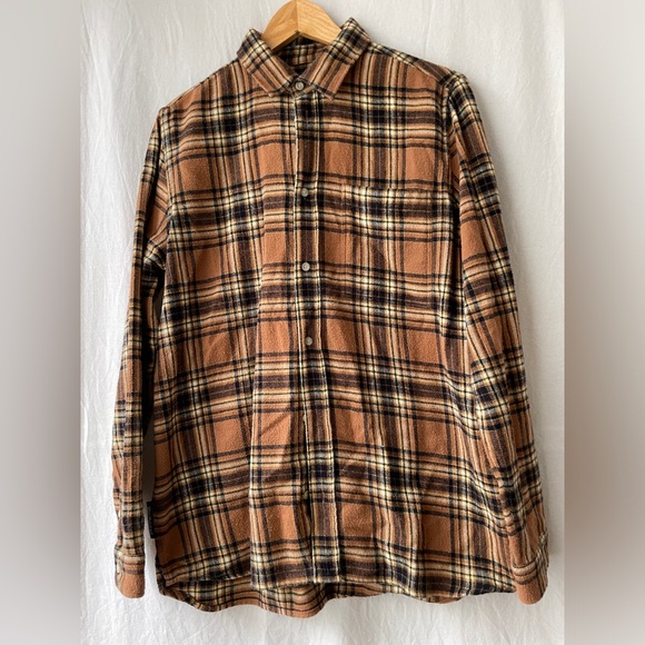 WON HUNDRED Tan Rex Flannel Shirt - Picture 1 of 7